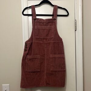 wild fable Rose Corduroy Overall Mini Dress